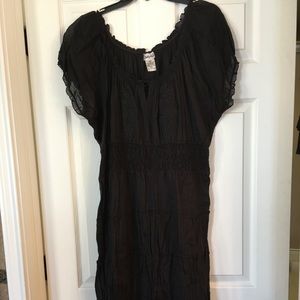 Black Pretty Pink brand peasant style dress 2x